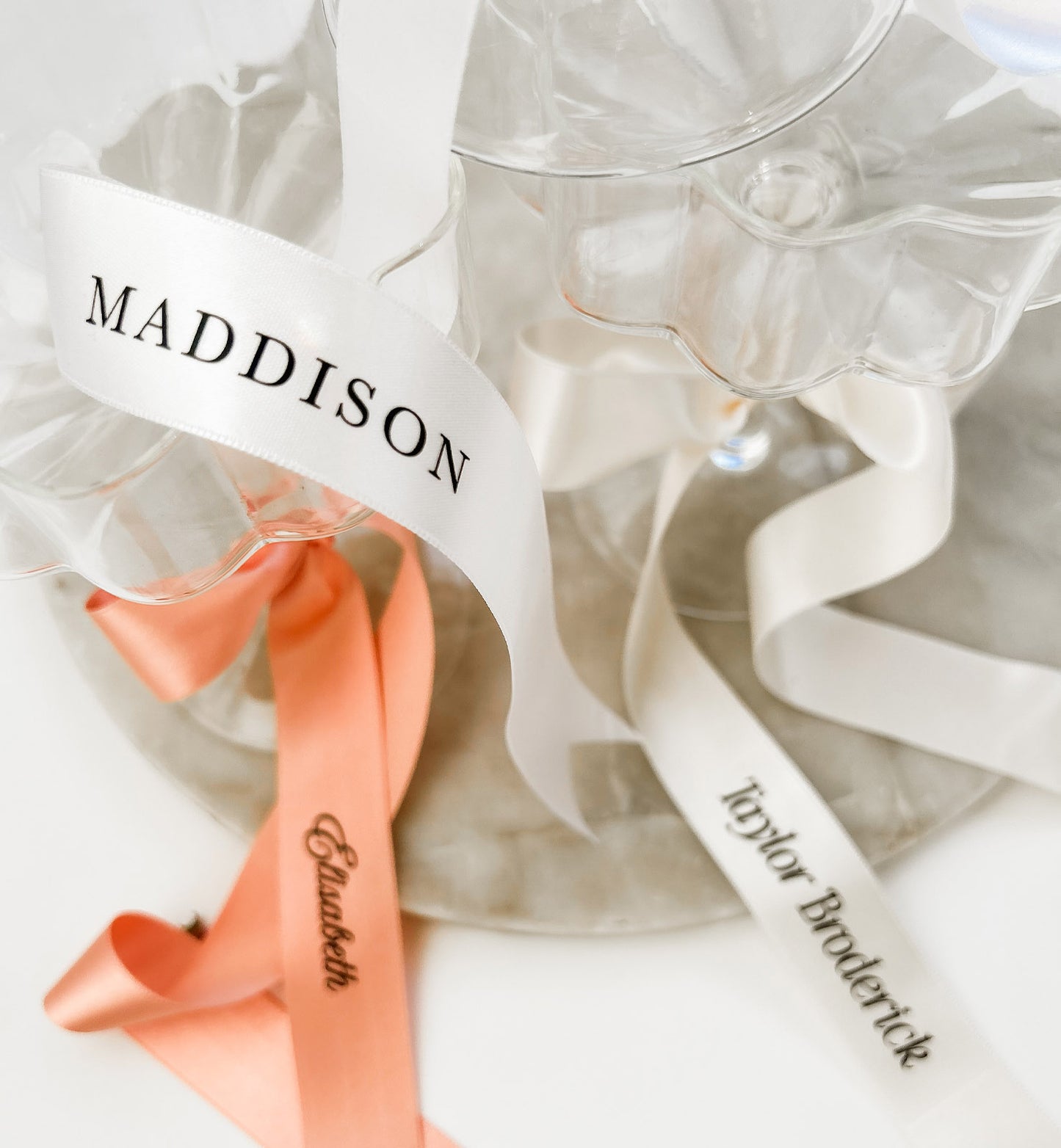 Printed Ribbon Place Cards