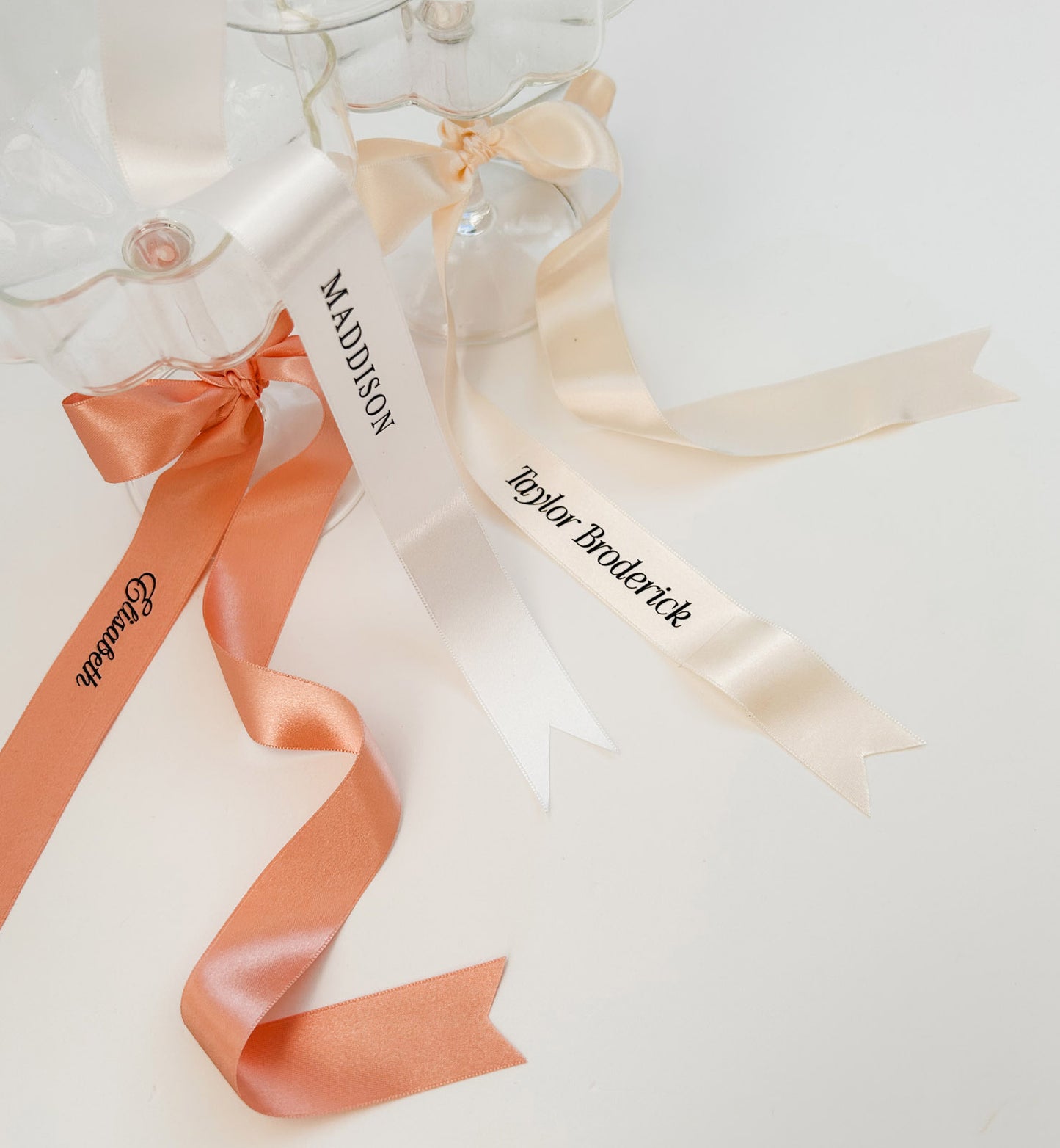 Printed Ribbon Place Cards