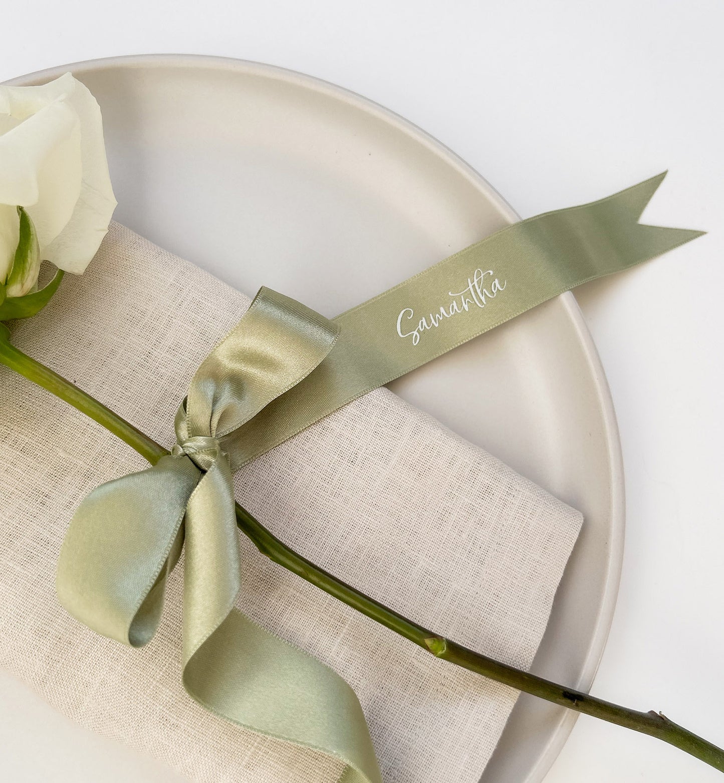 Printed Ribbon Place Cards