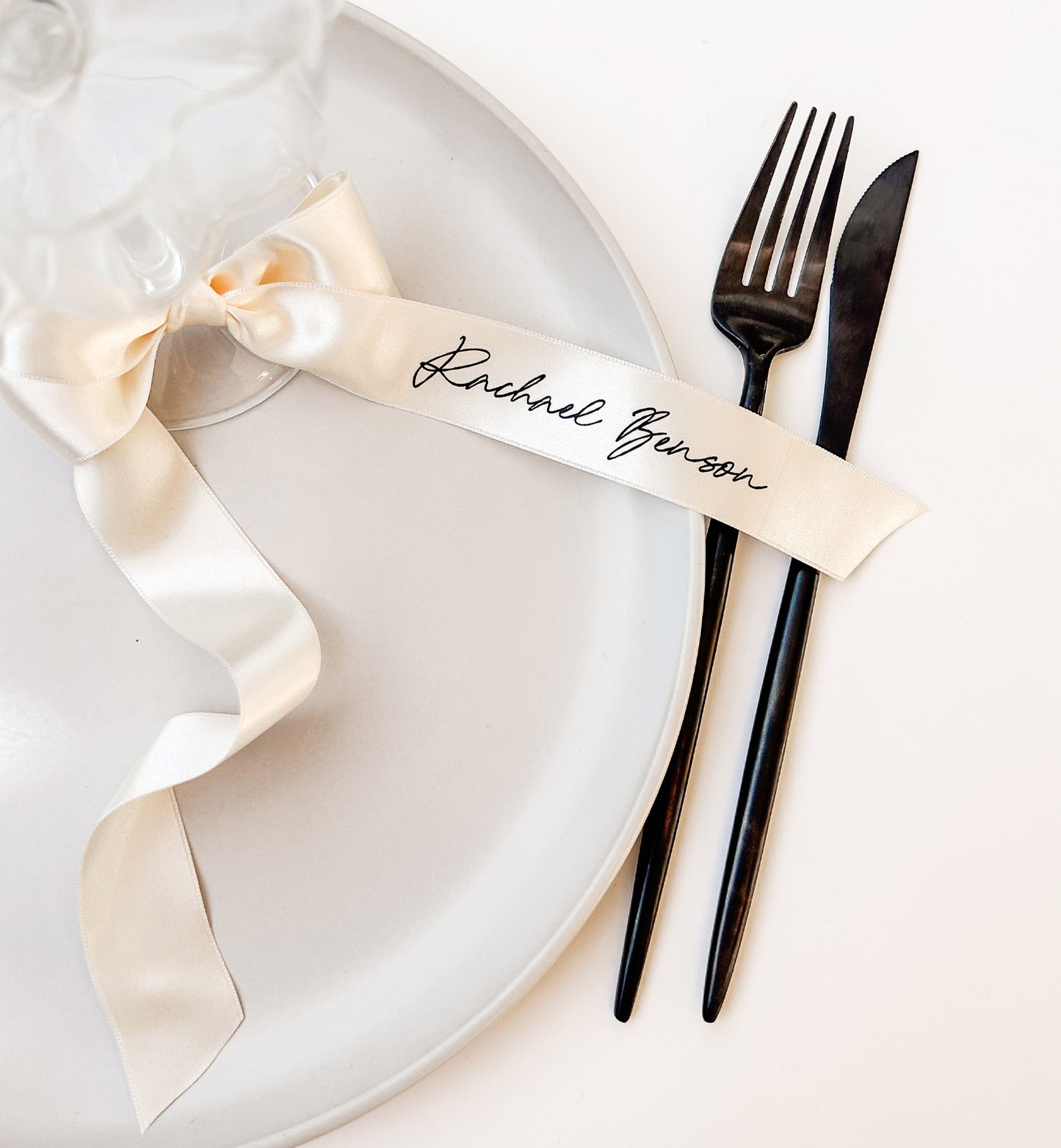 Printed Ribbon Place Cards