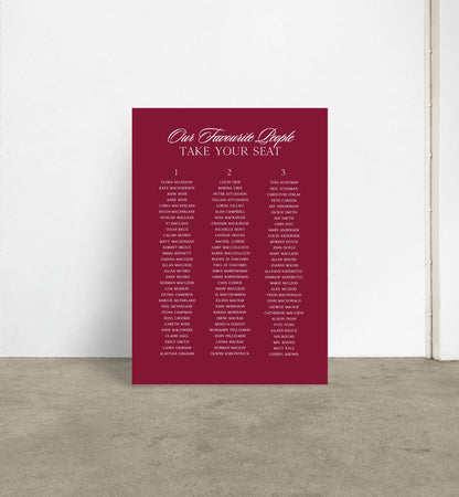 Heirloom Seating Chart