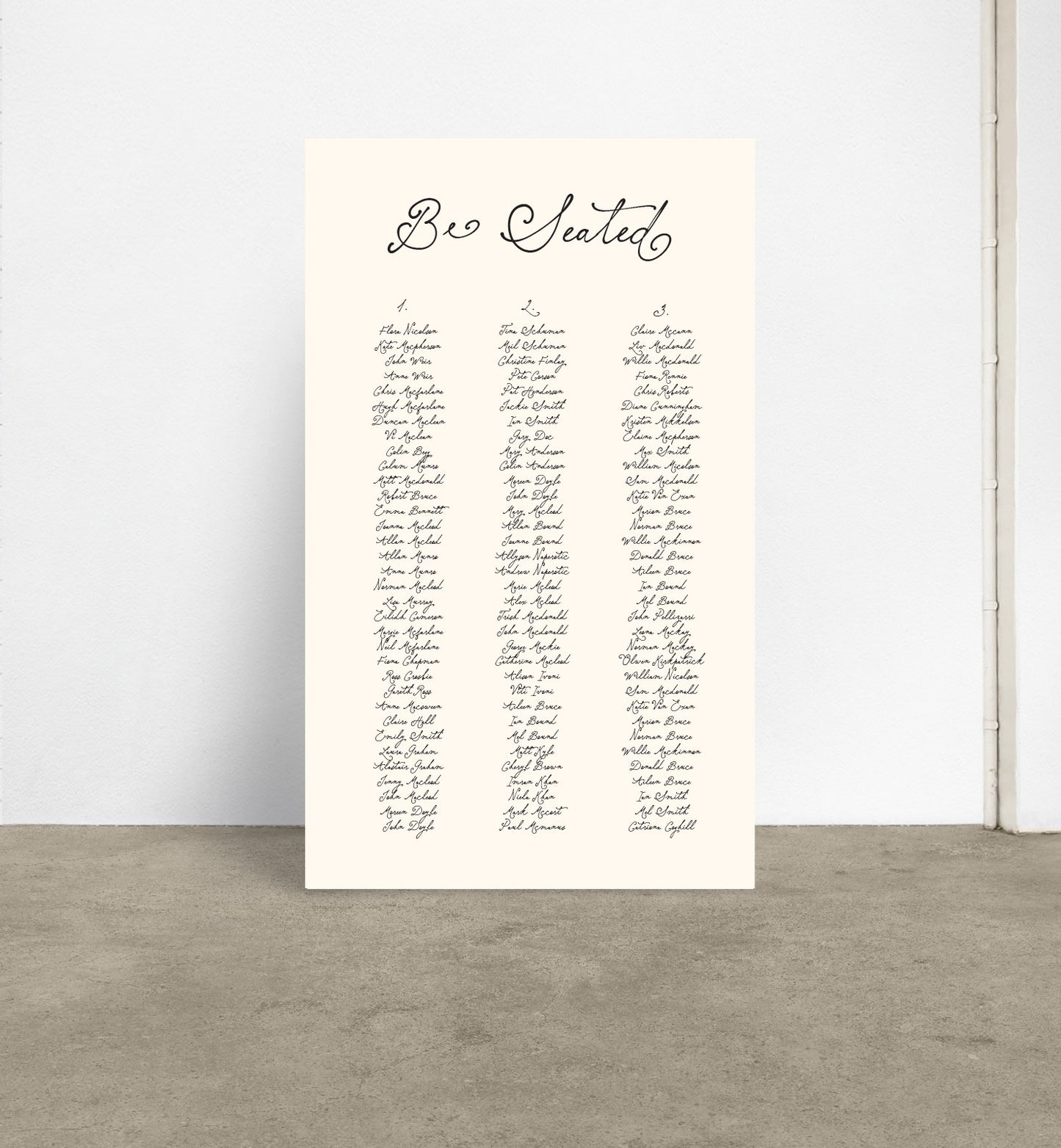 Storybook Seating Chart