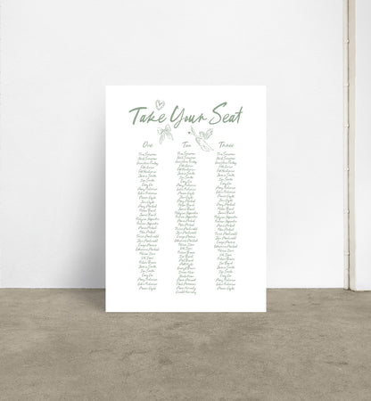 Memento Seating Chart