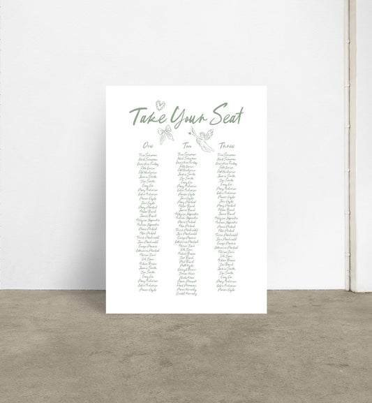 Memento Seating Chart