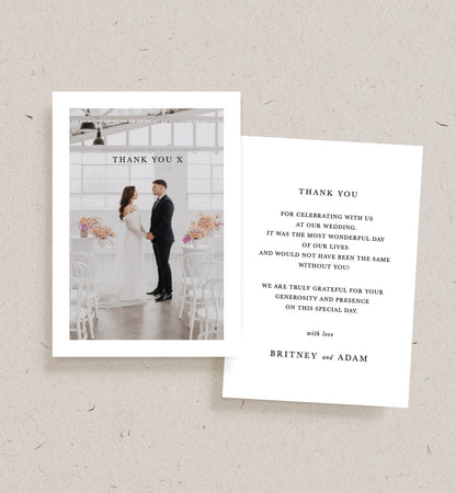 Minimalist Thank You Card