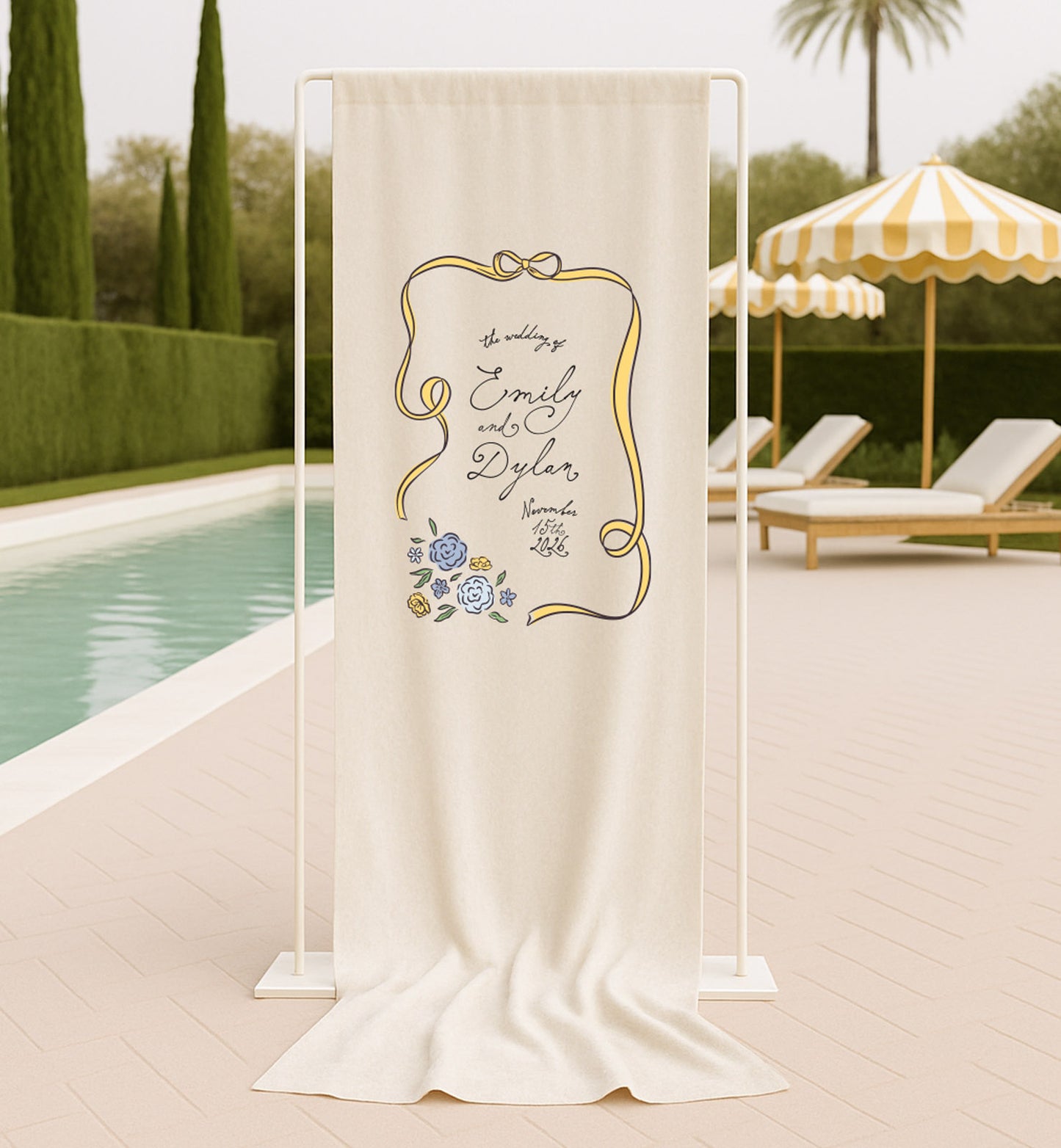 Storybook Cloth Welcome Sign