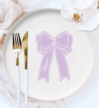 Bow Shaped Place card