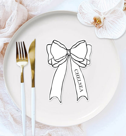 Bow Shaped Place card