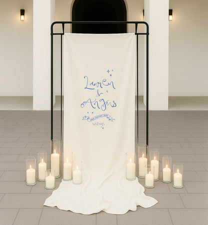 Luna Cloth Welcome Sign