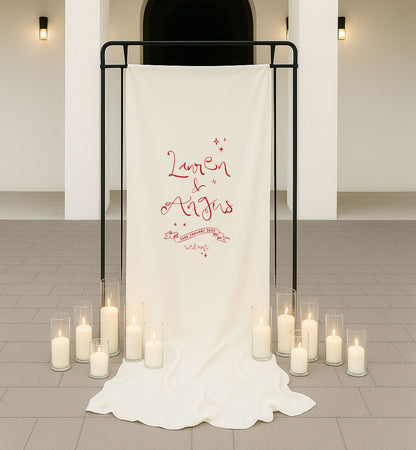 Luna Cloth Welcome Sign