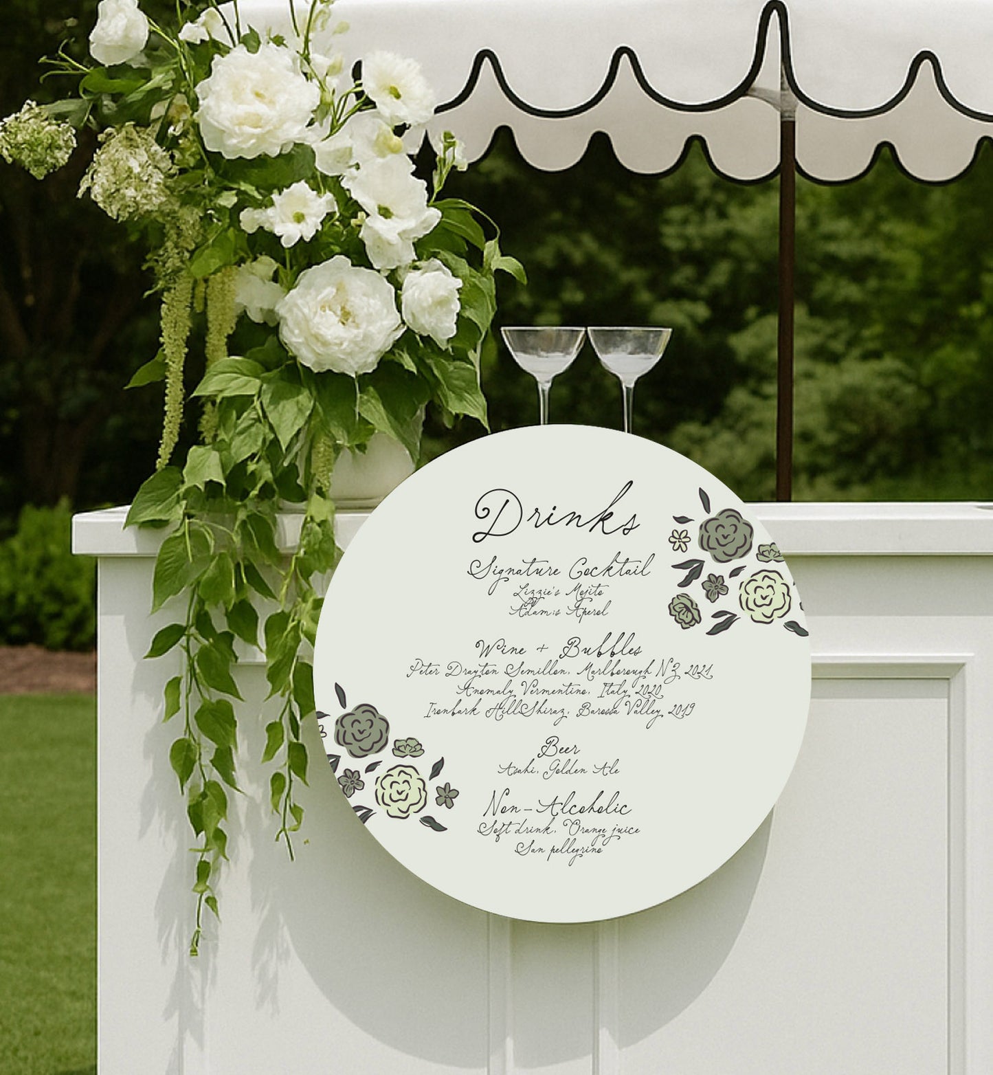 Storybook Hanging Bar Sign