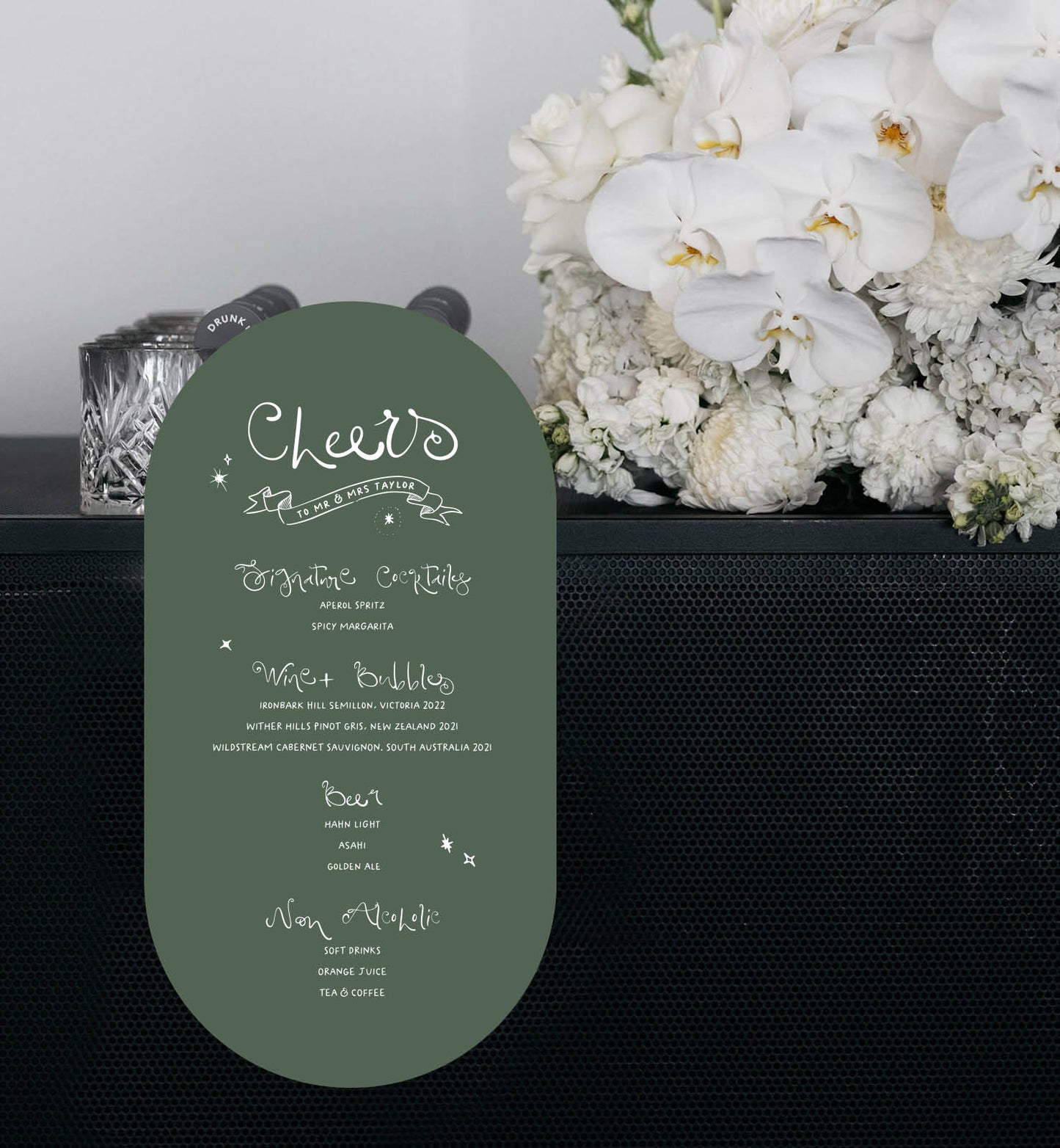 Luna Hanging Bar Sign