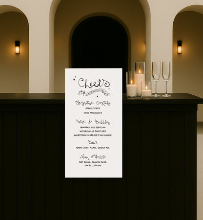 Luna Hanging Bar Sign