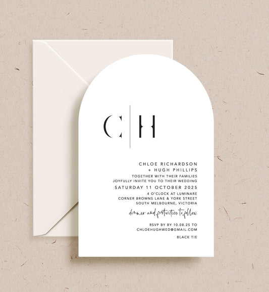 Initials Invitation