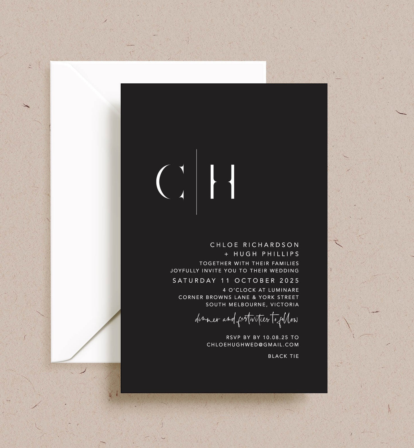 Initials Invitation