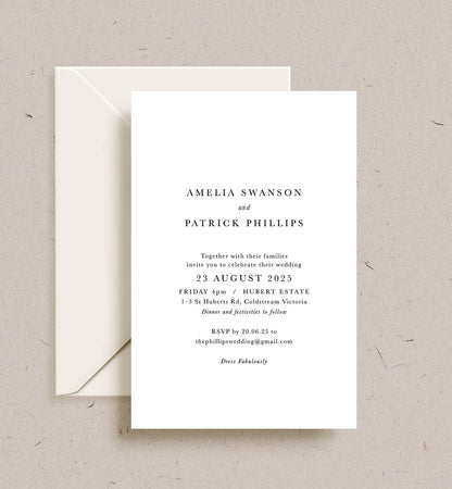 Minimalist Invitation