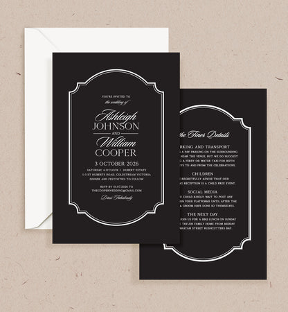 Heirloom Double-sided Invitation