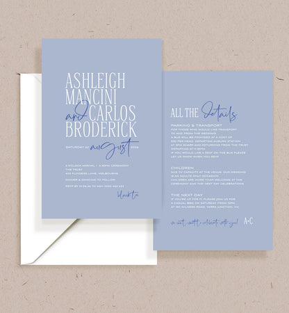 Vogue Double-sided Invitation