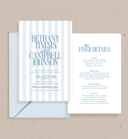 Country Club Double-sided Invitation