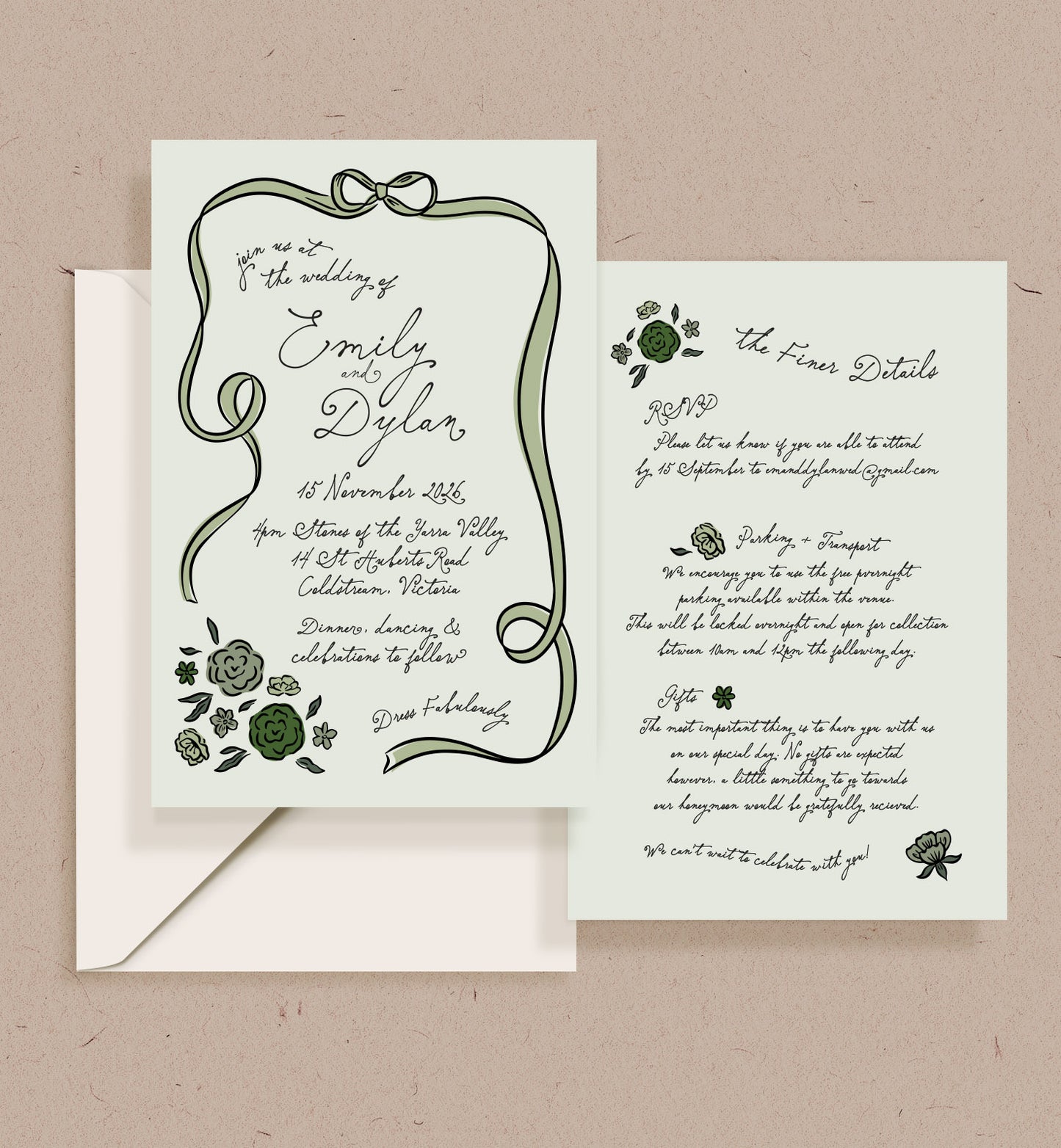 Storybook Double-sided Invitation