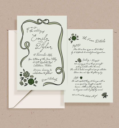 Storybook Double-sided Invitation