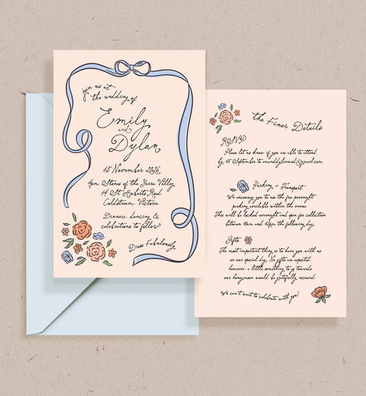 Storybook Double-sided Invitation