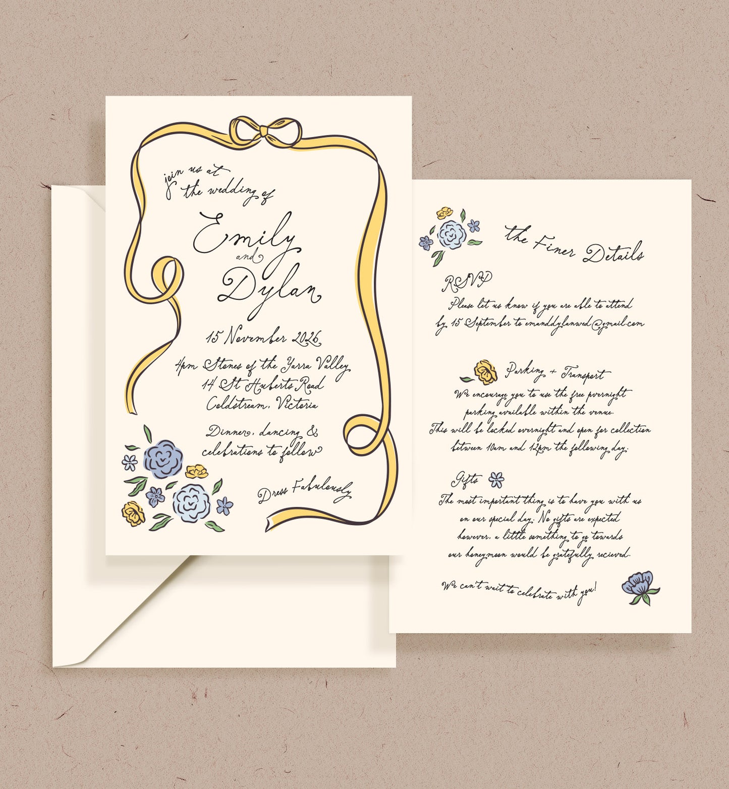 Storybook Double-sided Invitation