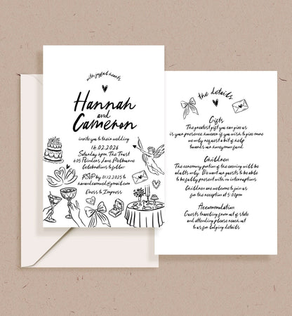 Memento Double-sided Invitation