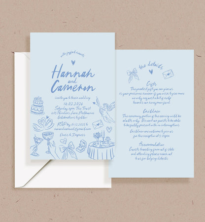 Memento Double-sided Invitation