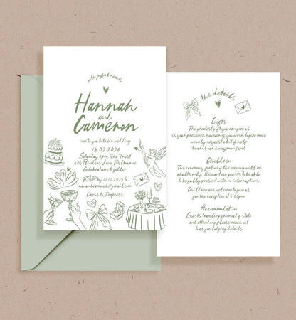Memento Double-sided Invitation