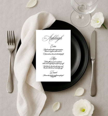 Manuscript Menu
