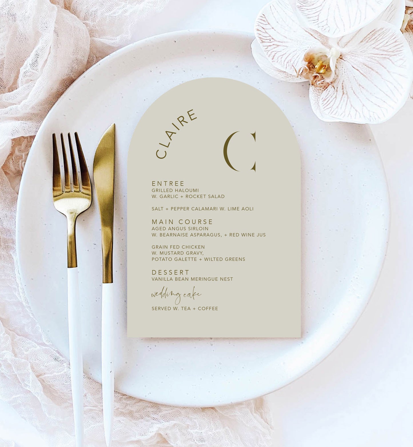 Initials Menu