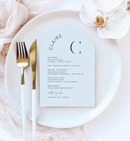 Initials Menu