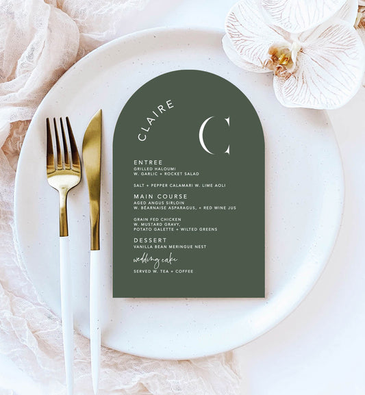 Initials Menu