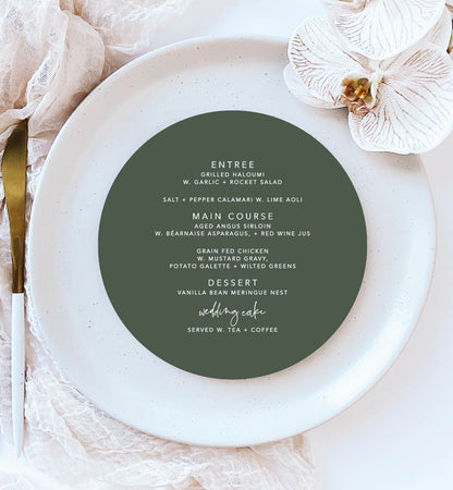 Initials Menu