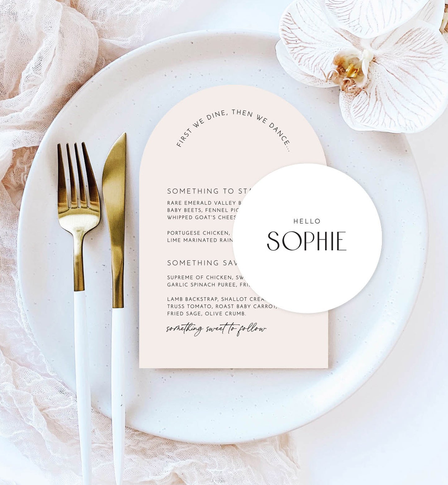 Hello Lover Place Setting Package