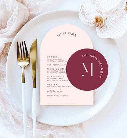 Initials Place Setting Package