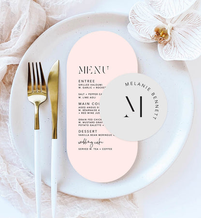 Initials Place Setting Package