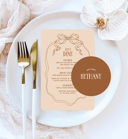 Ribbon Place Setting Package