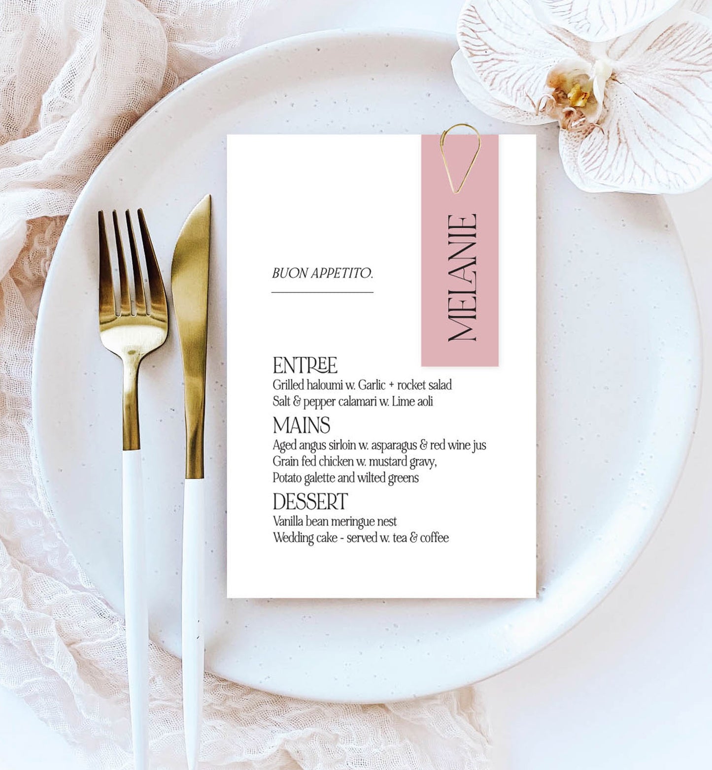 Marry Me Place Setting Package