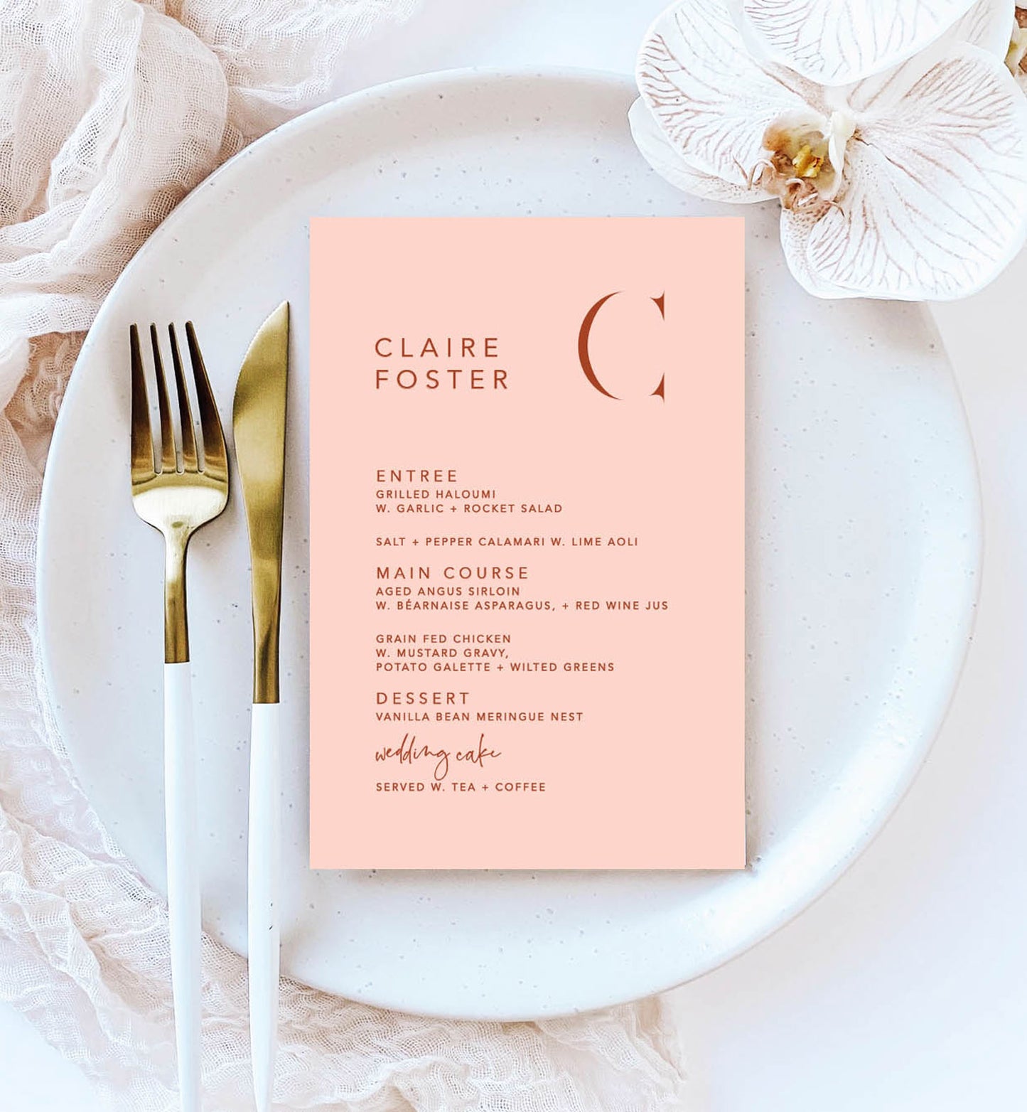 Initials Menu