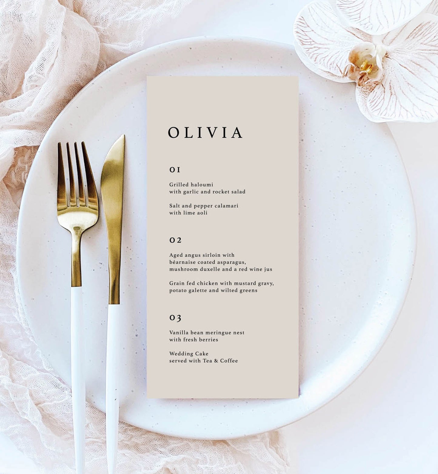 Minimalist Menu