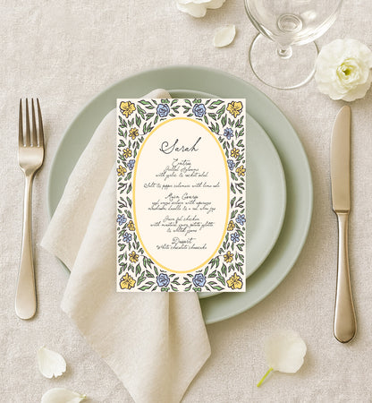 Storybook Menu