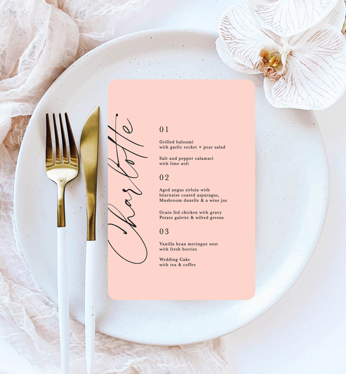 Tuxedo Menu