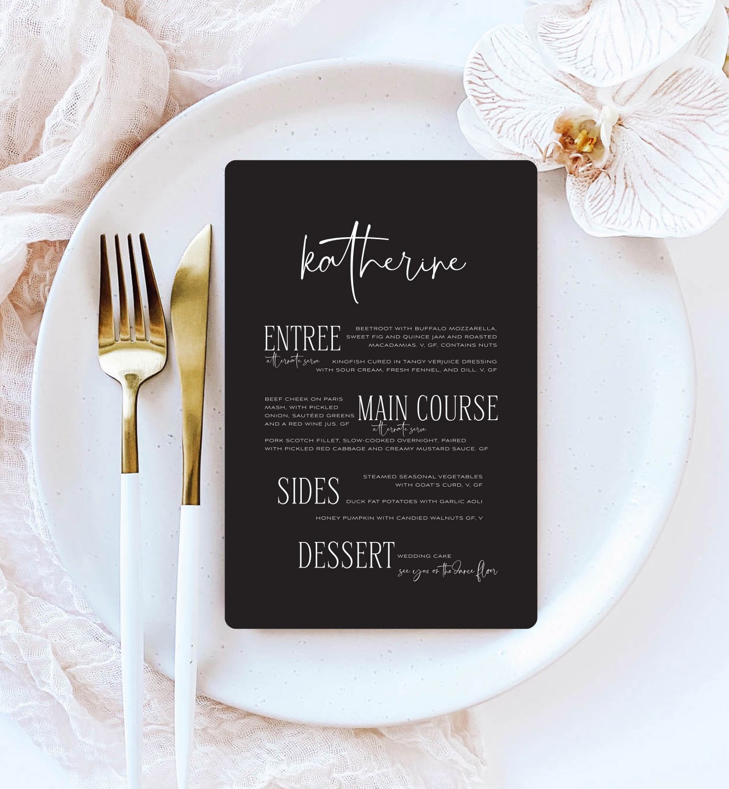 Vogue Menu
