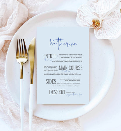 Vogue Menu