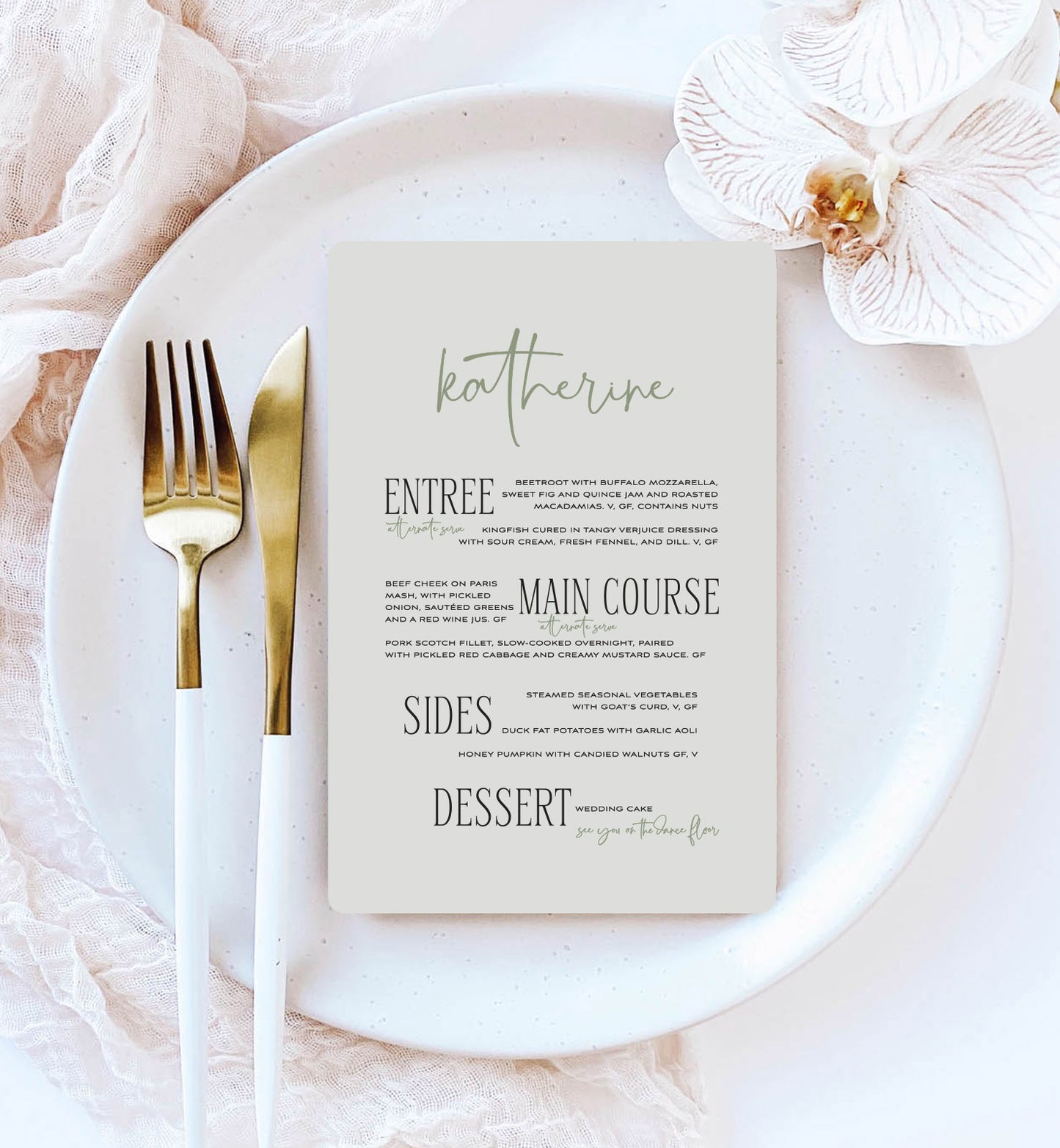 Vogue Menu