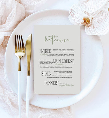 Vogue Menu