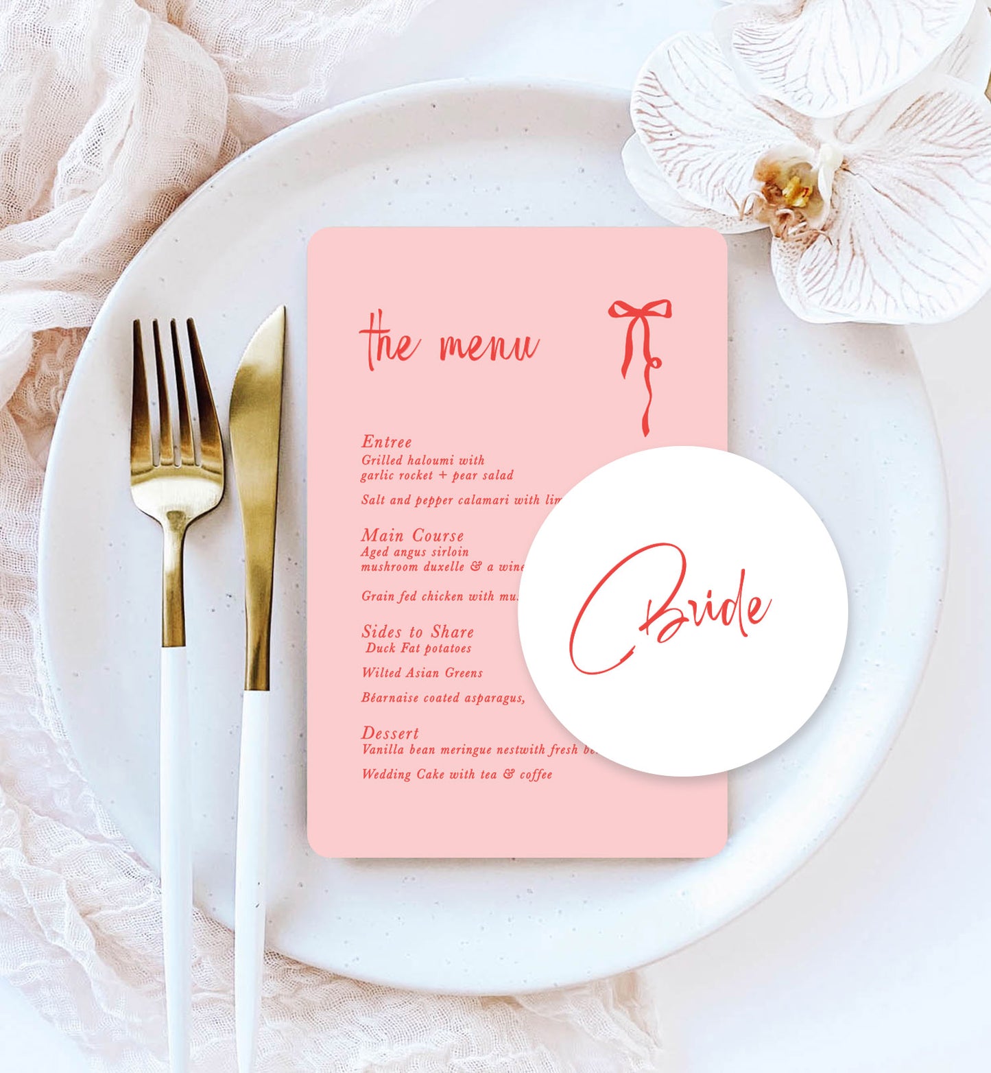 The Bow Place Setting Package