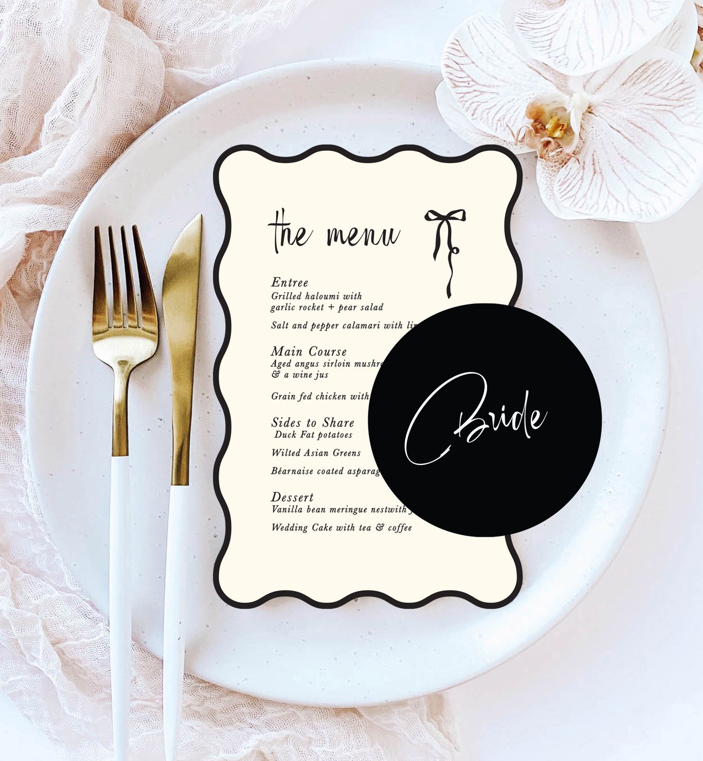 The Bow Place Setting Package